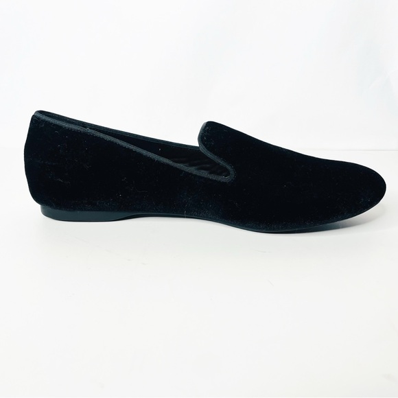 Birdies The Starling Black Velvet Round Toe Smoking Slippers Flats Size 8.5 - Picture 5 of 10